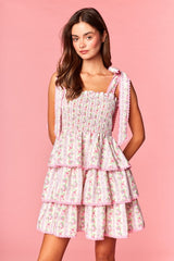 Pink Patches Mini Dress ships 6.25