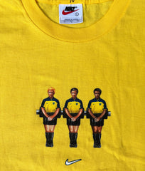 Boca Juniors 90s Nike Football Foosball T-shirt, Made in USA Soccer