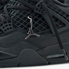 Women's Air Jordan 4 Net Black | Black | Metallic Silver