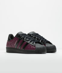 Adidas x Marcos Montoya Superstar ADV Shoes - Red Night / Core Black / Red Night