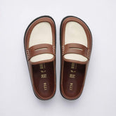 Birkenstock 1774 Leather Wrapped Loafer Sandal — Brown