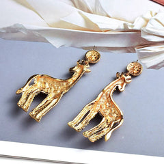 Pre Order: Bejeweled Giraffe Drop Earrings