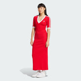 Women's adidas Adicolor 3-Stripes Knit V-Neck Dress