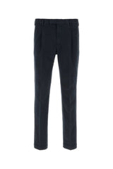 Pt Torino Stretch Cotton Trousers — Blue