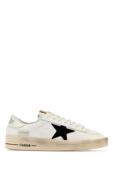 Golden Goose Deluxe Brand Black Star Leather Sneaker — White