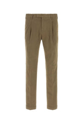 Pt Torino Stretch Cotton Trousers — Gray