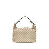 Gucci GG Canvas Shoulder Bag — Beige