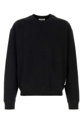 Jil Sander Cotton Crew-Neck Sweatshirt — Black