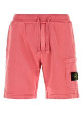 Stone Island Geranium Bermuda Shorts — Pink