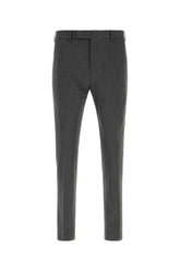 Pt Torino Stretch Virgin Wool Trousers — Gray
