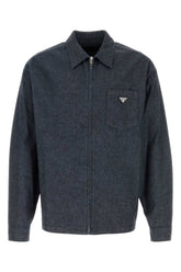 Prada Chambray Shirt — Gray