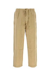 Polo Ralph Lauren Pleated Linen Trousers — Beige