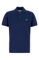 Lacoste Piquet Cotton Polo Shirt — Navy