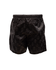 Alexander McQueen Skull-Print Nylon Shorts — Black