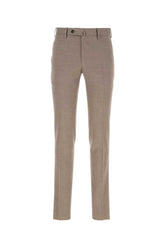 Pt Torino Stretch Virgin Wool Trousers — Gray