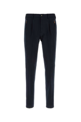 Pt Torino Stretch Viscose Blend Trousers — Navy