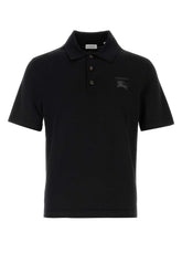 Burberry Wool Polo Shirt — Black
