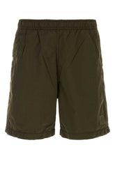Stone Island Nylon Cargo Shorts — Green