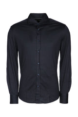 Brunello Cucinelli Cotton Shirt — Navy
