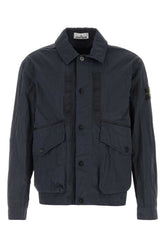 Stone Island Nylon Overshirt Jacket — Blue