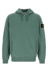 Stone Island Cotton-Jersey Hoodie — Green