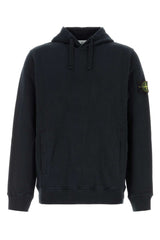 Stone Island Logo-Patched Cotton Sweatshirt — Navy
