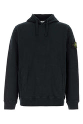 Stone Island Compass-Patch Cotton Sweatshirt — Black