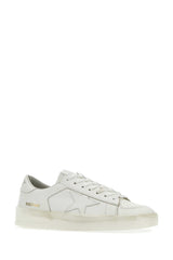 Golden Goose Deluxe Brand Leather Low-Top Sneaker — White