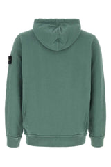 Stone Island Cotton-Jersey Hoodie — Green