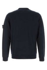 Stone Island Virgin Wool Crew-Neck Sweater — Navy
