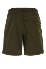 Stone Island Nylon Cargo Shorts — Green