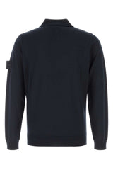 Stone Island Virgin Wool Polo — Navy