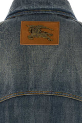 Burberry Cotton Bomber Jacket — Blue