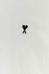 AMI Paris Logo-Embroidered T-shirt — White