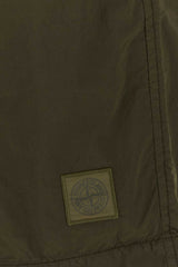Stone Island Nylon Cargo Shorts — Green