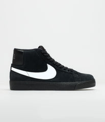 Nike SB Blazer Mid Shoes - Black / White - Black - Black
