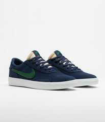 Nike SB Heritage Vulc Shoes - Midnight Navy / Noble Green - Midnight Navy