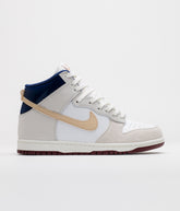 Nike SB x Beyond Dunk High Pro Shoes - White / Ivory - Sand Dune - Blue Void