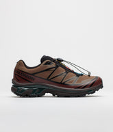 Salomon XT-6 GTX Shoes - Mustang / Bitter Chocolate / Green Gable