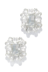 Mirabel Cubic Zirconia Statement Earring - Green