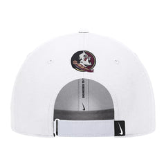 Nike Men's Seminoles Dri-fit Club Primetime Structured Adjustable Cap - White