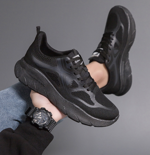 Breathable Air Cushion Sneakers Knit Walking Running Shoes