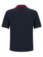Casablanca Merino Wool Polo Shirt — Navy