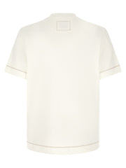 Fendi Logo-Patch Cotton T-Shirt — White