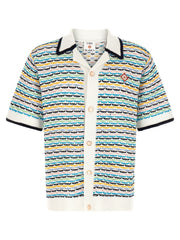Casablanca Tuck Stitch Shirt — Multicolor