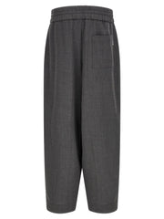AMI Paris Virgin Wool Trousers — Gray