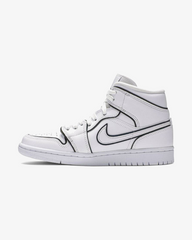 NIKE AIR JORDAN1 MID SE WMNS IRIDESCENT REFLECTIVE WHITE