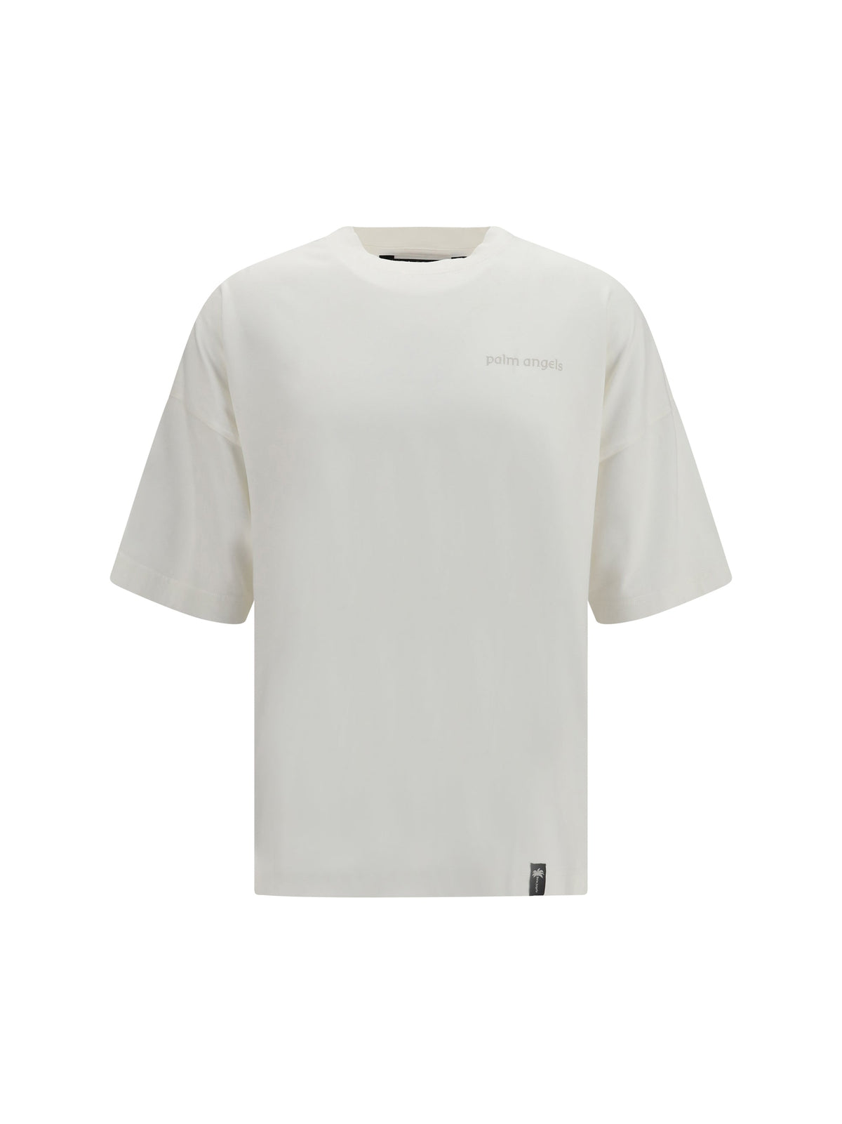 Palm Angels Logo-Embroidered T-Shirt — White