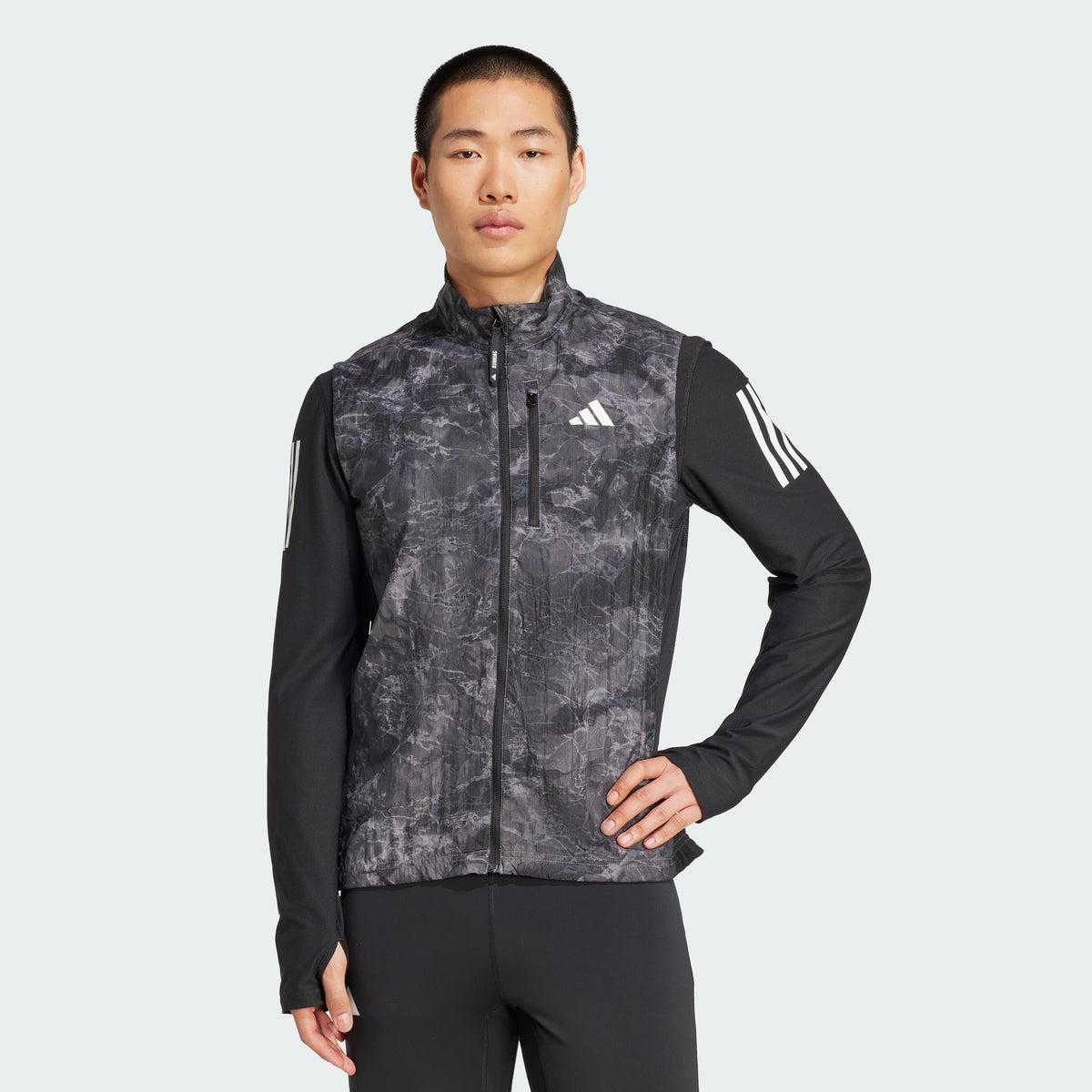 Men's adidas Own The Run Spray Dye Vest