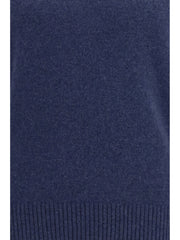 Brooksfield Cashmere Crewneck Sweater — Blue